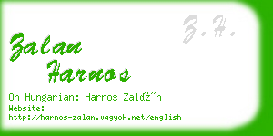 zalan harnos business card